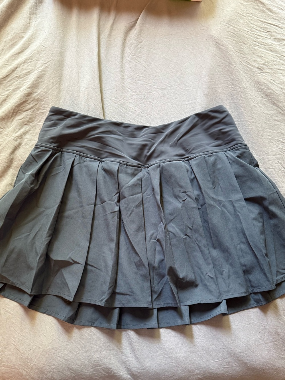 Women’s Pleated Skater Skirt - Charcoal Black